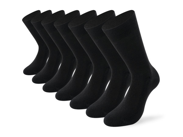 Lenz duos Socken 7erPack schwarz