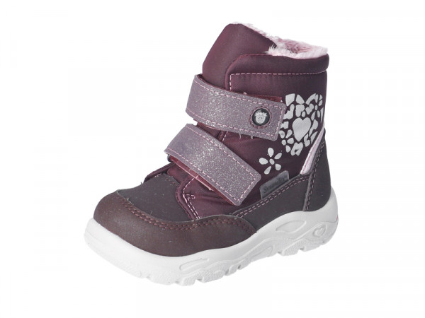 Ricosta Mädchen Winterboots Jana brombeer/Klett gefüttert TEX