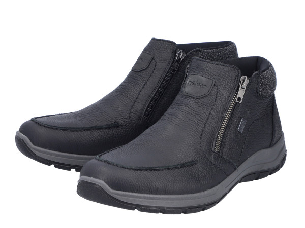 Rieker Herren Winterboots schwarz/TEX/Lammfell