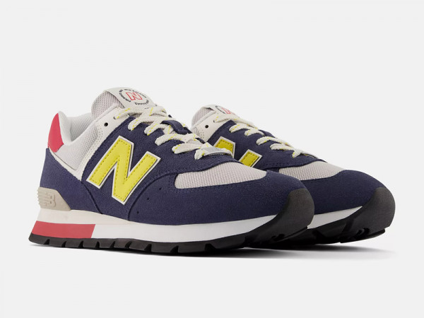 New Balance Herren Sneaker 574 v2 navy blue/gelb