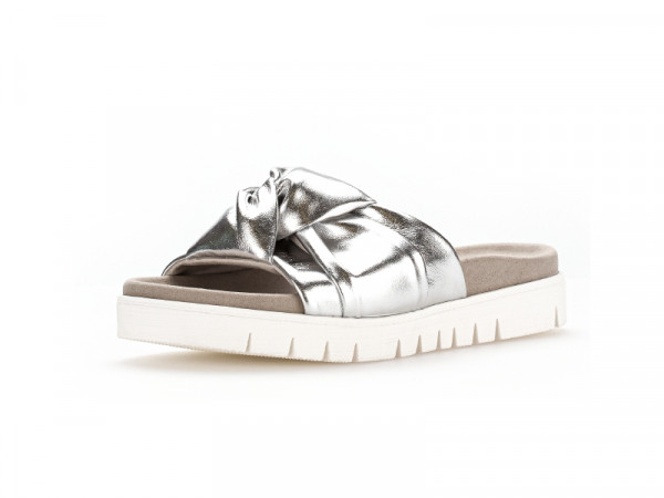 Gabor fashion Pantolette silber shine metallic