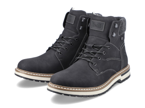 Rieker Herren Schnürstiefel schwarz TEX