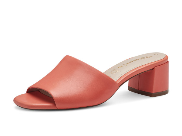 Tamaris Damen Lederpantolette orange