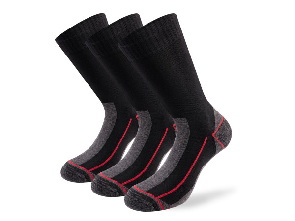 Lenz Multisport Socke 3erPack schwarz/grau